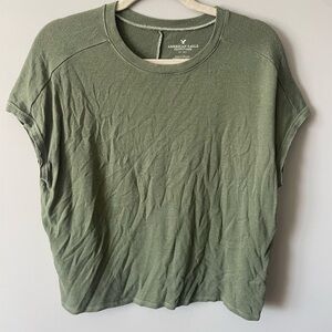 American Eagle Outfitters Women's Green Top